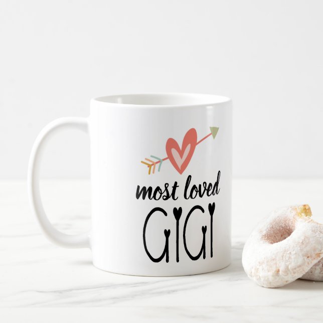 Taza De Café Gigi Corazón Más Amado (Con donut)
