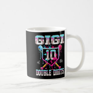 Taza De Café Gigi de los dobles dígitos chico cumpleaños 10