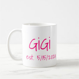 Taza De Café Gigi Fecha Establecida