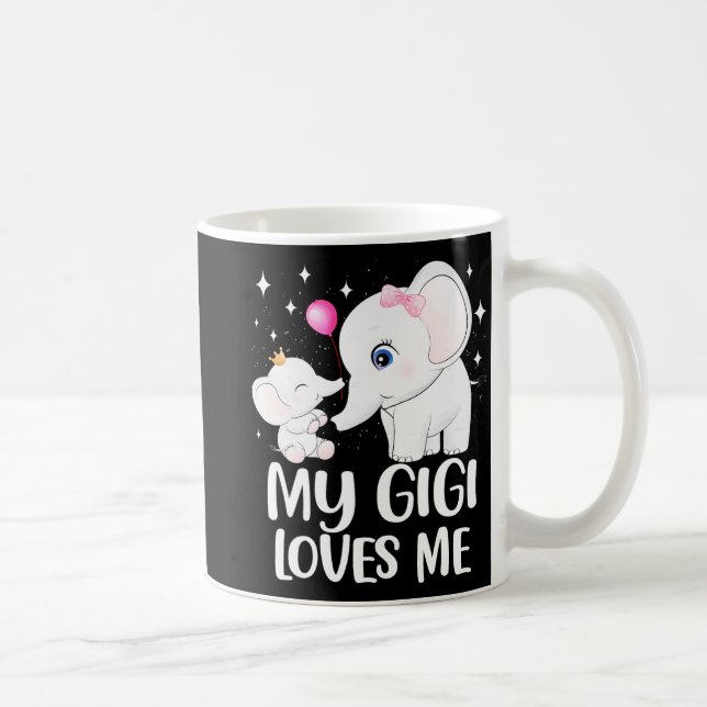 Taza De Café Gigi Me Ama El Tee De Elefantes Cuidados Para Los  (Derecha)