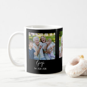Taza De Café Gigi Script Establecido Negro 3 Foto