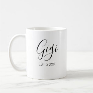 Taza De Café Gigi Y Papa Abuelos Invitación De Embarazo