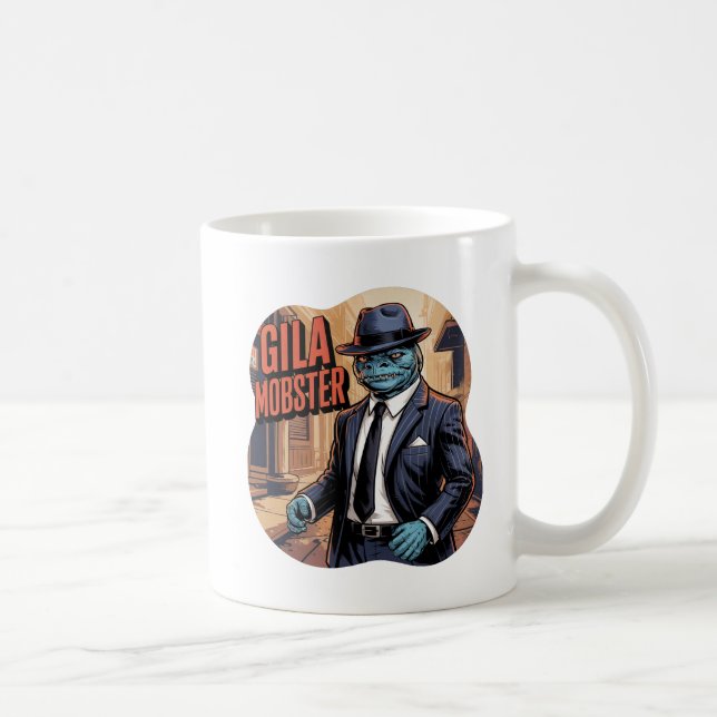 Taza De Café Gila Mobster Ilustracion Combo Creatura Graciosa (Derecha)