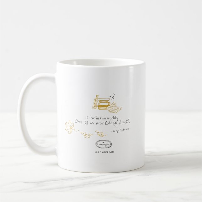 Taza De Café Gilmore Girls Rory Book Quote Design (Izquierda)