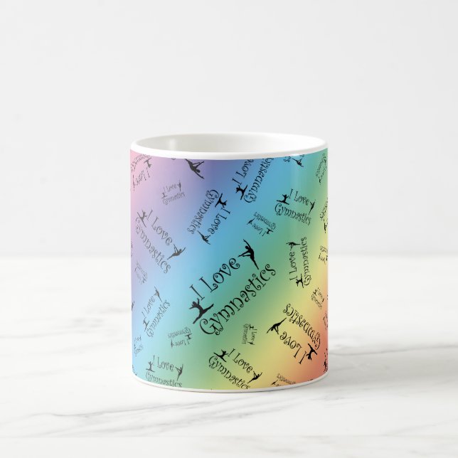 Taza De Café Gimnasia del amor del arco iris I (Centro)
