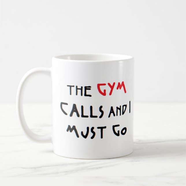 Taza De Café gimnasia llama café mug (Izquierda)
