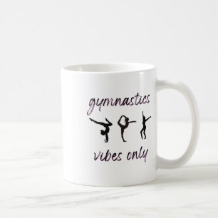 Taza De Café Gimnasia Sólo Vive Un Atleta Bailarín Tumbulante