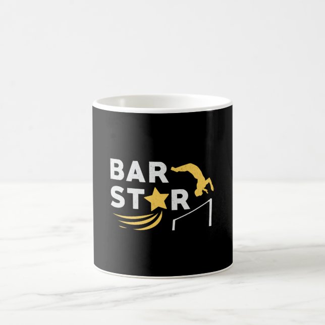 Taza De Café Gimnasia Unven Bar Estrella Acrobat Mat Gymnast (Centro)