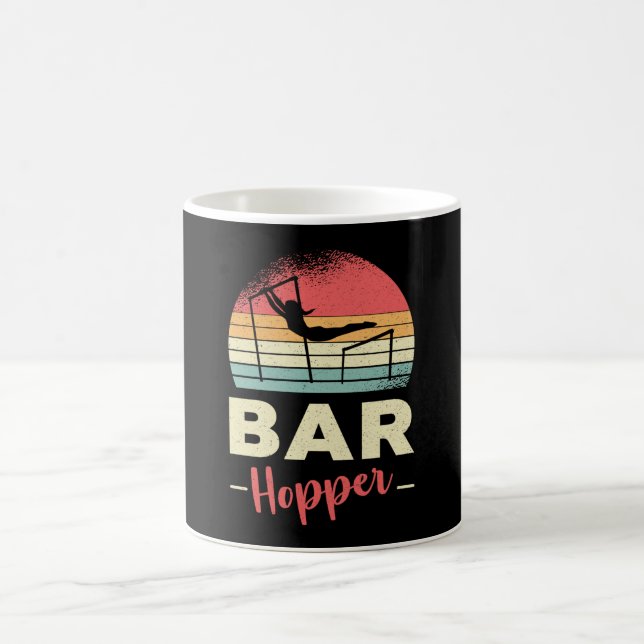Taza De Café Gimnasia Unven Bar Hopper Acrobat Gimnast Retro (Centro)