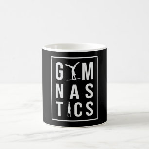 Taza De Café Gimnasia Unven Barras Esperando a Acrobat Mat Gymn