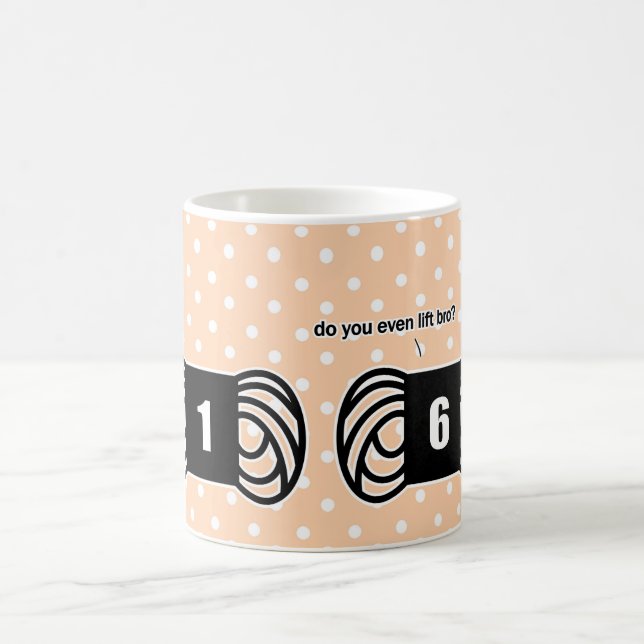 Taza De Café gimnasio abultado divertido del hilo para obras de (Centro)