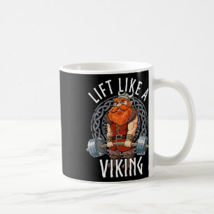 Taza De Café Gimnasio culturismo Levanta como un vikingo