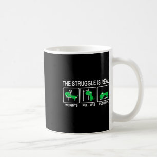 Taza De Café Gimnasio de dinosaurios entrenamiento de dino dive