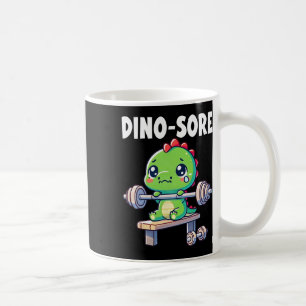 Taza De Café Gimnasio de dinosaurios Entrenamiento Fitness Leva
