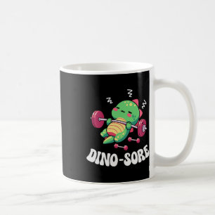 Taza De Café Gimnasio de dinosaurios Fitness Levantamiento de p