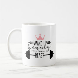 Taza De Café Gimnasio de elevación de peso de mujer personaliza