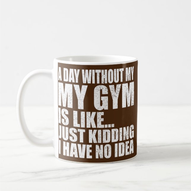 Taza De Café Gimnasio de entrenamiento divertido Hombres Levant (Izquierda)