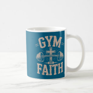 Taza De Café Gimnasio de hombres fe fitness cristiano entrenami