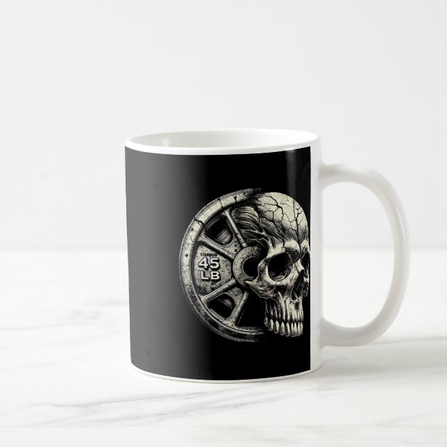 Taza De Café Gimnasio Halterofilia de 45 libras Placa Guay Func (Derecha)