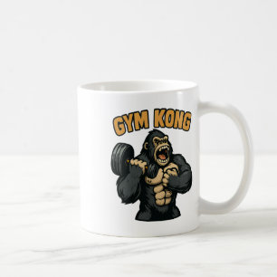 Taza De Café Gimnasio Kong Divertido Culturismo Fitness Gorila 
