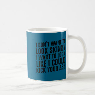 Taza De Café Gimnasio minimalista y ejercicio - No quiero verme