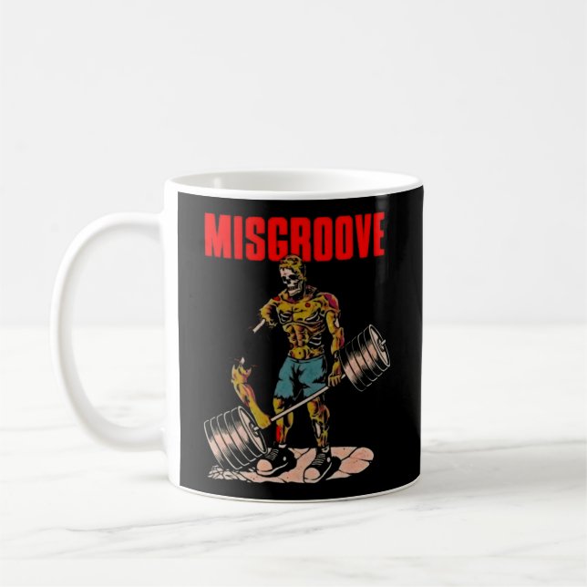 Taza De Café Gimnasio Misgroove Halterofilia Construcción de cu (Izquierda)