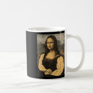 Taza De Café Gimnasio Mona Lisa Muslo Diversión entrenamiento F