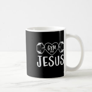 Taza De Café Gimnasio Y Jesús Gimnasio Pesos De Levantamiento B
