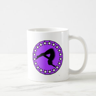 Taza De Café Gimnasta en púrpura