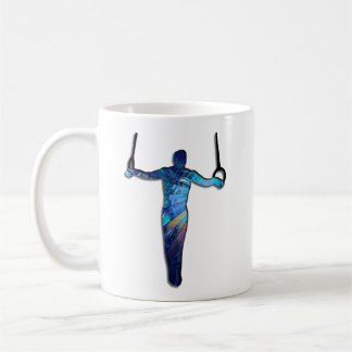 Taza De Café Gimnasta Hombre Anillos Duo