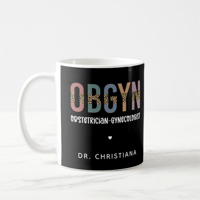 Taza De Café Ginecólogo Obstetricista Obstetricista Personaliza (Izquierda)