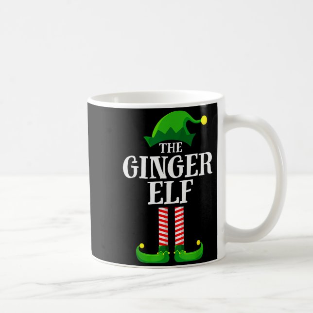 Taza De Café Ginger Elf Matching Family Group Christmas Party P (Derecha)