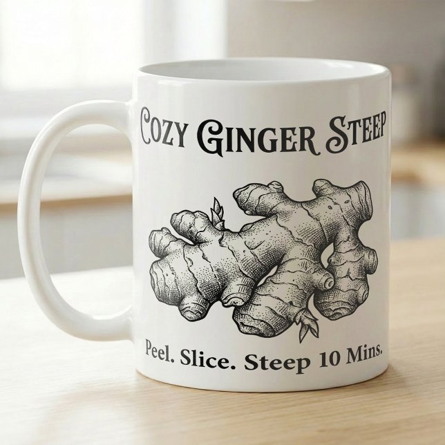 Taza De Café Ginger Tea Steep Guide  (Subido por el creador)