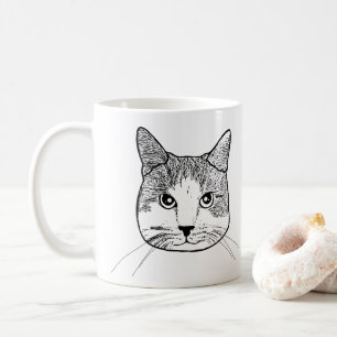 Taza De Café Ginger White Cat personalizado