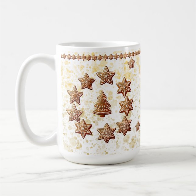 Taza De Café Gingerbread Bliss Holiday Mug (Izquierda)