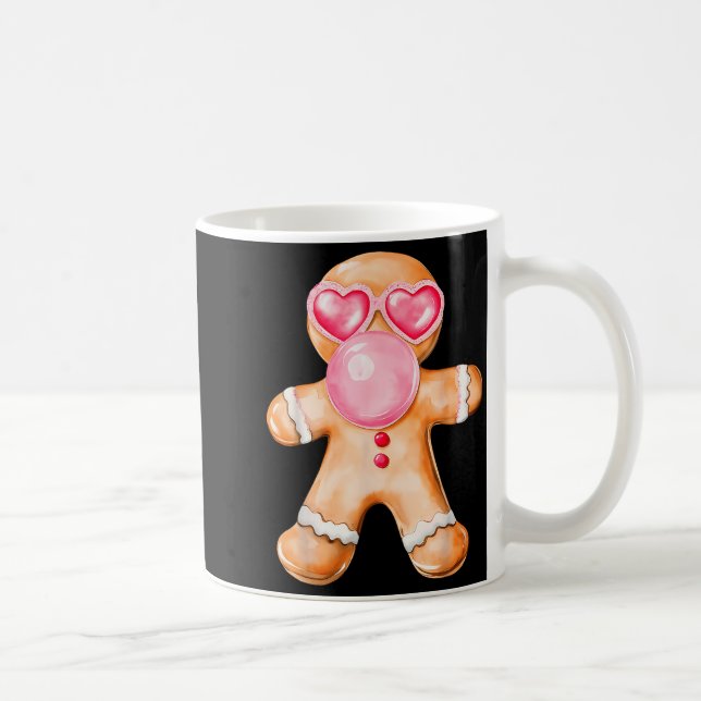 Taza De Café Gingerbread Blowing Bubble Gum Nk Sungles Christma (Derecha)