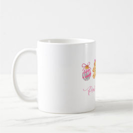 Taza De Café Gingerbread, Caña de Caramelo y Adornos de Pastel
