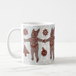 Taza De Café Gingerbread Cat &  Cookies, Christmas 2025 Mug