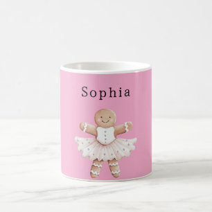 Taza De Café Gingerbread Chica Ballerina Ballet