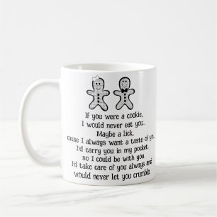 Taza De Café Gingerbread Cookie Pareja Amor Mug