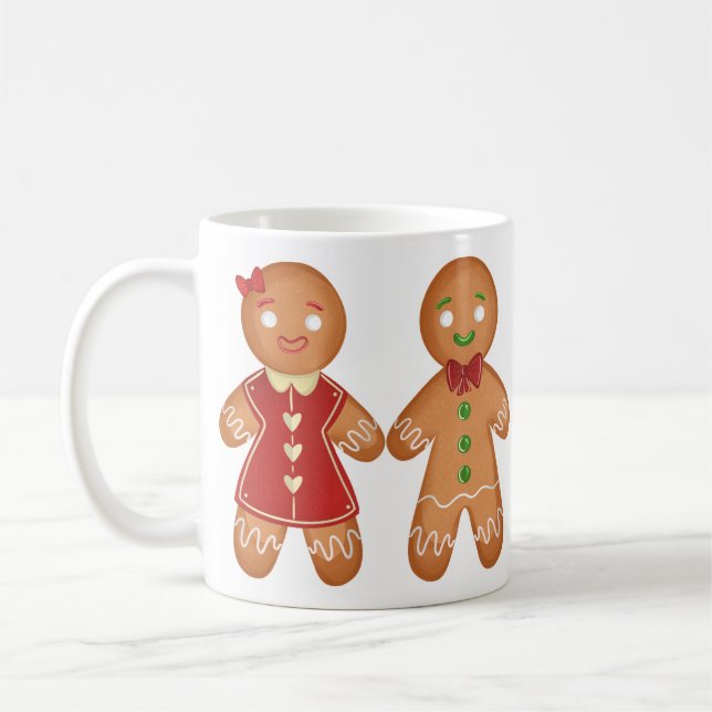 Taza De Café Gingerbread Friends Classic Mug (Izquierda)