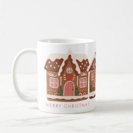 Taza De Café Gingerbread House Feliz Navidad Moderna