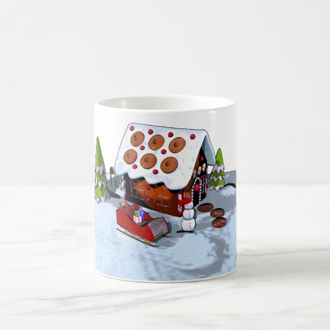 Taza De Café Gingerbread House Mug (Centro)