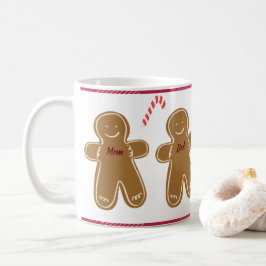 Taza De Café Gingerbread Man Personaliza el Día de Familia