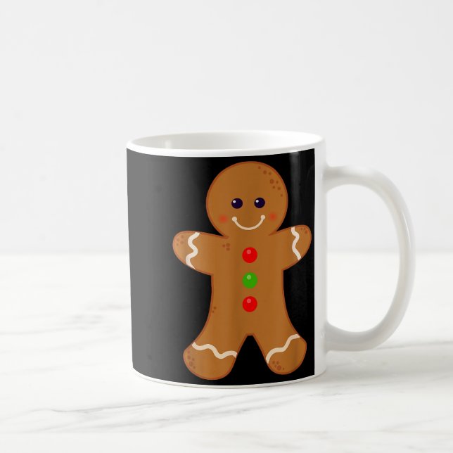 Taza De Café Gingerbread Man Shirt Christmas Cookie Baking Holi (Derecha)