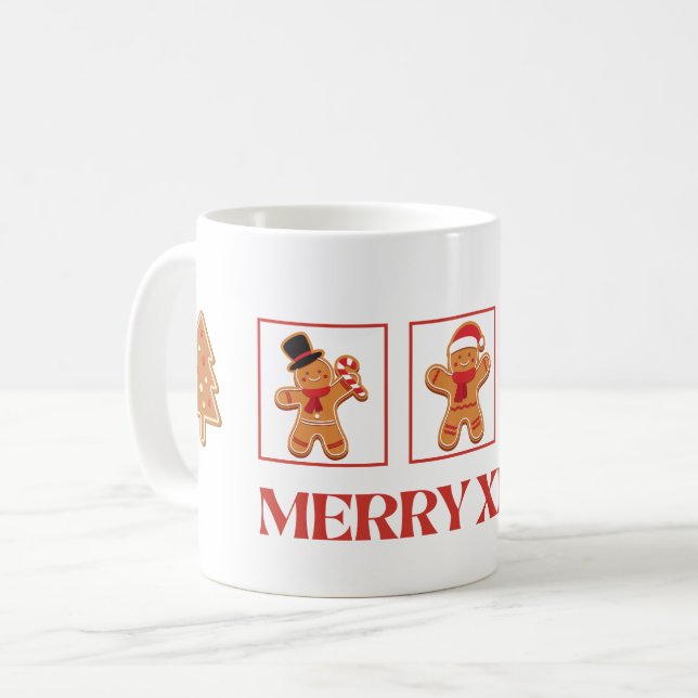 Taza De Café Gingerbread Merry Xmas Mug (Anverso izquierdo)