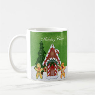 Taza De Café Gingerbread People y House