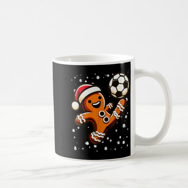 Taza De Café Gingerbread Plays Soccer Bicycle Kick, Cookie Chri (Derecha)