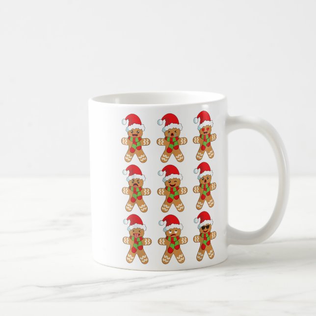 Taza De Café Gingerbread Shirt Divertidos Navidades Cute Ginger (Derecha)