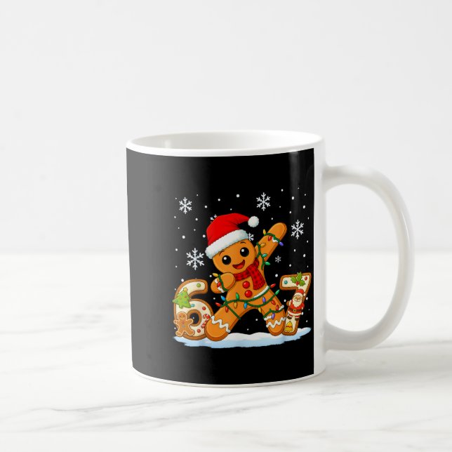 Taza De Café Gingerbread Six Seven 67 Meme 6 7 Funny Christmas  (Derecha)